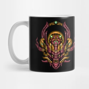 steampunk tengu mecha cyborg art Mug